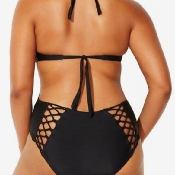 Ashley Graham X Swimsuits For All NWT Lace-Up, 4 - Picture 4 of 9